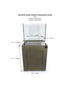 SR Aquaristik Architectural Cement Aquarium Stand 45cm x 45cm (17.72" x 17.72")