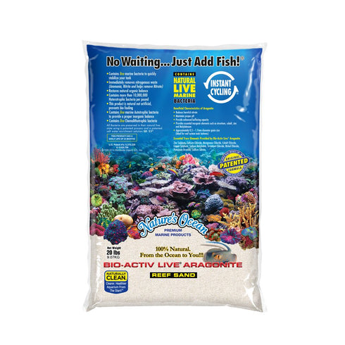 World Wide Imports Nature's Ocean Bio Activ Live Marine Aragonite - Natural White Reef Sand #0