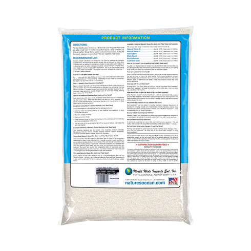World Wide Imports Nature's Ocean Bio Activ Live Marine Aragonite - Natural White Reef Sand #1