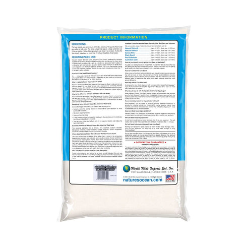 World Wide Imports Nature's Ocean Bio Activ Live Marine Aragonite - Natural White Reef Sand #0