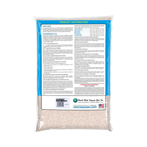 World Wide Imports Nature's Ocean Bio-Activ Live Marine Aragonite - Samoa Pink Reef Sand