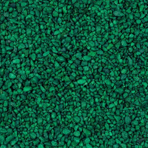 World Wide Imports Pure Water Pebbles Premium Fresh Water Natural Substrate - Emerald Green