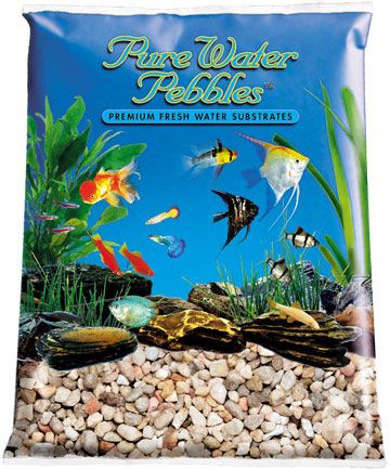 World Wide Imports Pure Water Pebbles Premium Fresh Water Natural Substrate - Liberty Pebbles