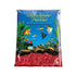 World Wide Imports Pure Water Pebbles Premium Fresh Water Color Coated Substrate - Currant Red