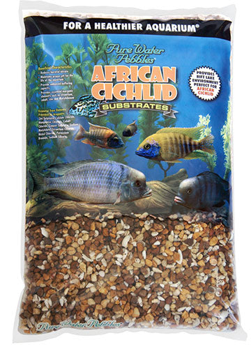 World Wide Imports Pure Water Pebbles African Cichlid Substrate - Malawi Mix 20 lbs
