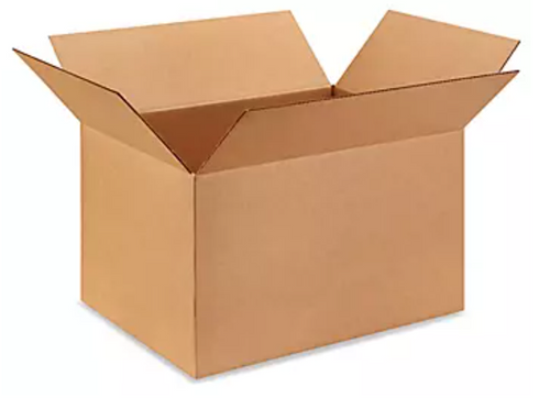 Uline (22" x 16" x 14") Corrugated Boxes - 10 Count