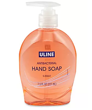 Uline Antibacterial Hand Soap - 7.5 oz Dispenser
