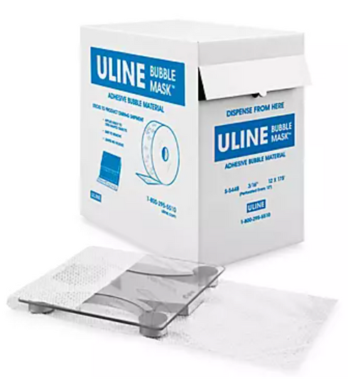 Uline Bubble Mask 3/16 x 12 x 300' Perforated