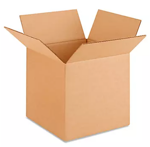 Uline (10" X 10" X 10") Corrugated Box- 25 Count