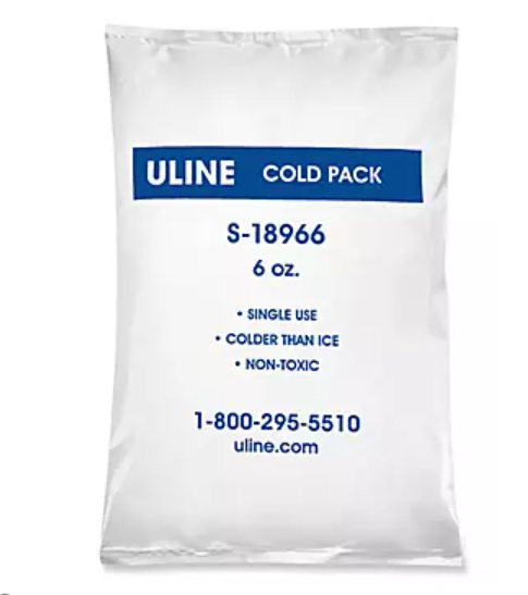 Uline Single-Use Cold Pack, 6oz - 48 Count