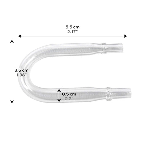 SR Aquaristik Glass U Tube for Aquarium CO2 Tubing