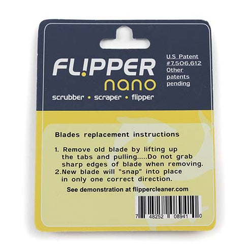 Flipper Nano Stainless Steel Replacement Blades (2 Pack)